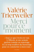 Couverture du livre « Merci pour ce moment » de Valerie Trierweiler aux éditions Les Arenes