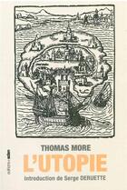 Couverture du livre « L'utopie » de Thomas More aux éditions Aden Belgique