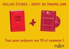 Couverture du livre « Dalloz études ; droit du travail (édition 2011/2012) » de  aux éditions Dalloz