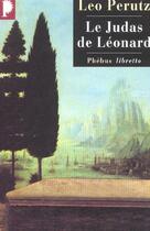 Couverture du livre « Le judas de Léonard » de Leo Perutz aux éditions Libretto