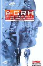 Couverture du livre « E-grh : entre promesses et interrogations » de Bietry F. aux éditions Management Et Societe