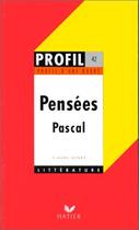 Couverture du livre « Pensées, de Pascal » de C. Genet aux éditions Hatier