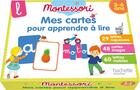 Couverture du livre « Montessori mes cartes pour apprendre a lire 3-6 ans » de  aux éditions Hachette Education