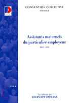 Couverture du livre « Assistants maternels du particulier employeur » de  aux éditions Documentation Francaise