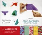 Couverture du livre « Grue, papillon et autres pliages » de Adeline Klam aux éditions Marabout