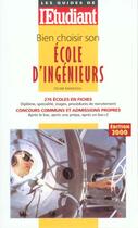 Couverture du livre « Bien choisir son école d'ingénieur » de Celine Manceau aux éditions L'etudiant