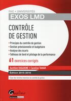 Couverture du livre « Exos LMD ; contrôle de gestion (édition 2015/2016) » de Aurelien Ragaigne et Caroline Tahar aux éditions Gualino