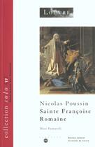 Couverture du livre « Nicolas poussin sainte francoise romaine » de Marc Fumaroli aux éditions Reunion Des Musees Nationaux