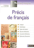Couverture du livre « Précis de français » de Bourdereau/Fozza aux éditions Nathan