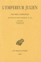 Couverture du livre « Oeuvres completes Tome 2 ; 2e partie » de Julien L'Empereur aux éditions Belles Lettres