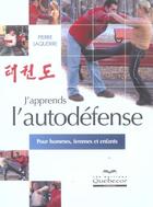 Couverture du livre « J'Apprends L'Autodefense » de Pierre Laquerre aux éditions Quebecor