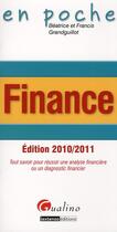 Couverture du livre « Finance (édition 2010/2011) » de Beatrice Grandguillot et Francis Grandguillot aux éditions Nathan