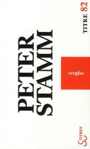 Couverture du livre « Verglas » de Peter Stamm aux éditions Christian Bourgois
