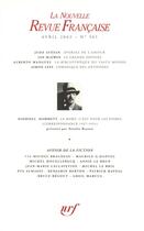 Couverture du livre « La nouvelle revue francaise N.561 » de La Nouvelle Revue Francaise aux éditions Gallimard