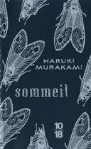 Couverture du livre « Sommeil » de Murakami/Menschik aux éditions 10/18