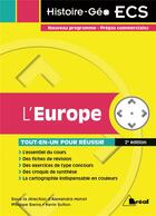 Couverture du livre « L'Europe ; nouveau programme, prépas commerciales ; tout-en-un pour réussir (2e édition) » de Philippe Sierra et Kevin Sutton aux éditions Breal