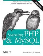 Couverture du livre « Learning PHP & MySQL » de Michele E Davis aux éditions O Reilly