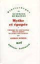 Couverture du livre « Mythe et épopée t.3 » de Georges Dumézil aux éditions Gallimard