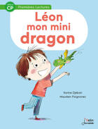 Couverture du livre « Léon, mon mini-dragon » de Karine Djebari et Maureen Poignonec aux éditions Belin