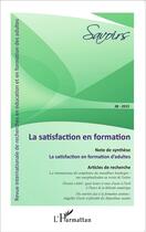 Couverture du livre « La satisfaction en formation » de  aux éditions L'harmattan