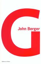 Couverture du livre « G. » de John Berger aux éditions Editions De L'olivier