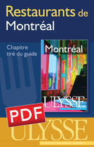 Couverture du livre « Restaurants de Montréal ; chapitre tiré du guide Ulysse 