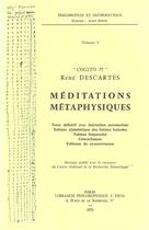 Couverture du livre « Cogito 75 ; méditations métaphysiques » de Rene Descartes aux éditions Vrin