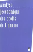 Couverture du livre « Analyse économique des droits de l'homme » de David Kolacinski aux éditions Pu De Rennes