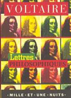 Couverture du livre « Lettres philosophiques » de Voltaire aux éditions Mille Et Une Nuits