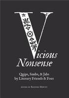 Couverture du livre « Vicious nonsense » de Hewitt Kristen aux éditions Princeton Architectural