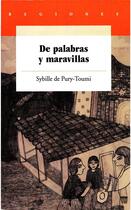 Couverture du livre « De palabras y maravillas » de Sybille De Pury-Toumi aux éditions Centro De Estudios Mexicanos