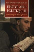 Couverture du livre « Epistolaire politique ii » de Dumezil/Vissiere aux éditions Sorbonne Universite Presses