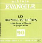 Couverture du livre « CE-90. Les derniers Prophètes » de Amsler Samuel aux éditions Cerf