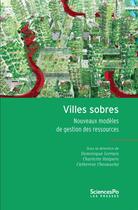 Couverture du livre « Villes sobres » de  aux éditions Presses De Sciences Po