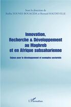 Couverture du livre « Innovation, recherche & développement au Maghreb et en Afrique subsaharienne : enjeux pour le développement et exemples sectoriels » de Bernard Haudeville et Redha Younes Bouacida aux éditions L'harmattan