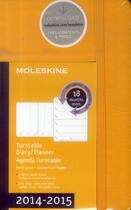Couverture du livre « Agenda 18 mois semainier orientable 2014-2015 poche jaune couverture rigide » de Moleskine aux éditions Moleskine Papet