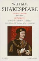 Couverture du livre « Oeuvres complètes : histoires Tome 2 » de William Shakespeare aux éditions Bouquins