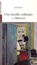 Couverture du livre « Une famille ordinaire ; miserere » de José Pliya aux éditions Avant-scene Theatre
