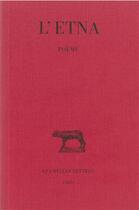 Couverture du livre « Poème de l'Etna » de Ennode De Pavie aux éditions Belles Lettres