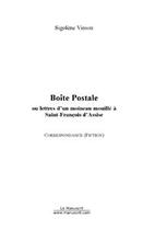Couverture du livre « Boite postale » de Sigolene Vinson aux éditions Editions Le Manuscrit