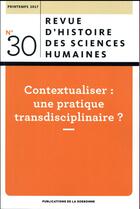 Couverture du livre « Revue D Histoire Des Sciences Humaines 30 » de Feuerhahn/Mandressi/ aux éditions Publications De La Sorbonne