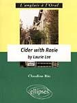 Couverture du livre « Lee, cider with rosie » de Rio aux éditions Ellipses Marketing