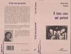 Couverture du livre « À tous ceux qui partent » de Fatma Zohra Zamoum aux éditions L'harmattan