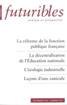 Couverture du livre « La réforme de la fonction publique française » de Pochard/Tournier aux éditions Futuribles