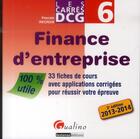 Couverture du livre « Finance d'entreprise ; 2013-2014 (3e édition) » de Pascale Recroix aux éditions Gualino