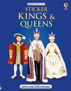 Couverture du livre « Sticker book : Kings & queens » de Anne Millard et Ruth Brocklehurst et Nellie Ryan et Jo Moore aux éditions Usborne