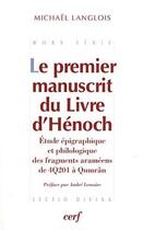 Couverture du livre « Le livre d'Henoch » de Langlois M aux éditions Cerf