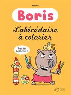 Couverture du livre « L'abécédaire de Boris à colorier » de Jean-Marc Mathis aux éditions Thierry Magnier