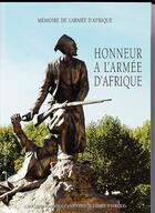 Couverture du livre « Honneur à l'armée d'Afrique » de  aux éditions L'harmattan