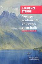 Couverture du livre « Voyage sentimental en France et en Italie » de Laurence Sterne aux éditions Rivages